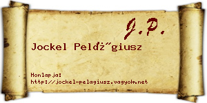 Jockel Pelágiusz névjegykártya